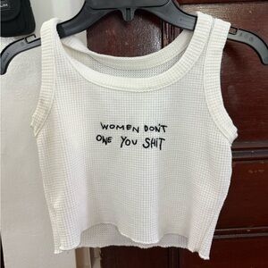 White Sleeveless Top